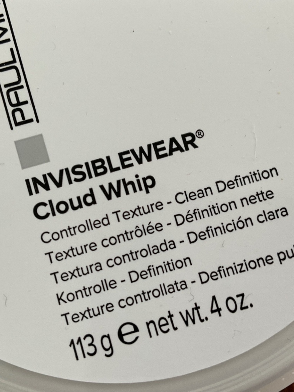 Paul Mitchell  Invisiblewear Cloud Whip,new.